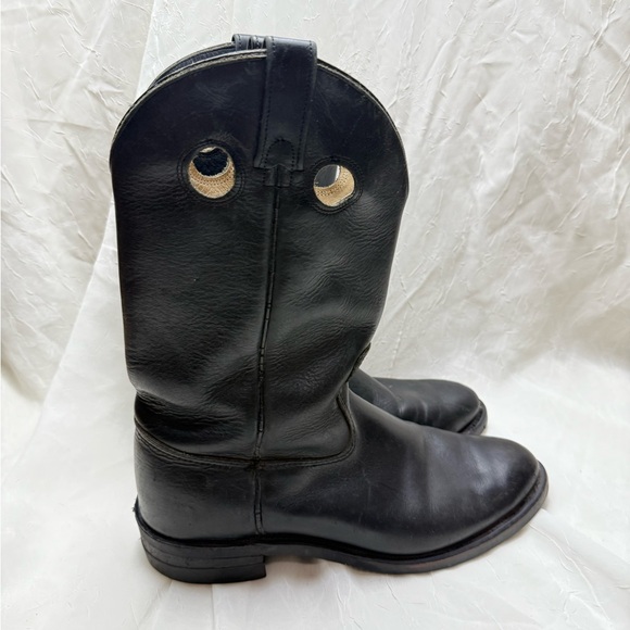 Canada West men’s Black Leather  Boots size 8.5 - Picture 4 of 7